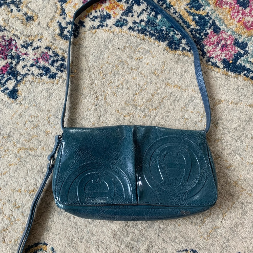 Blue Etienne Aigner Shoulder Bag